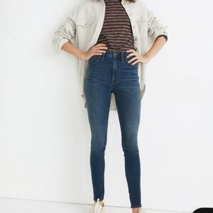 Madewell Size 26 10" Roadtripper Skinny Jeans In Playford Wash